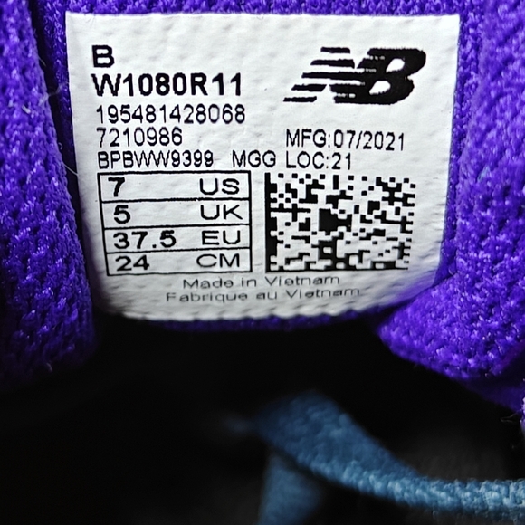 New Balance Women's Fresh Foam 1080v11 Ocean Grey Sneakers Running Shoes Size 7B - Picture 9 of 9